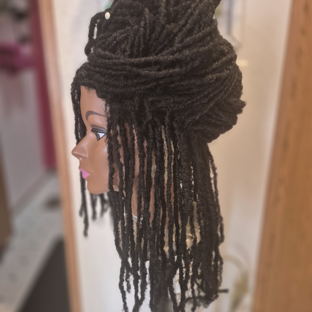 Elegant Black Dreadlock Wig